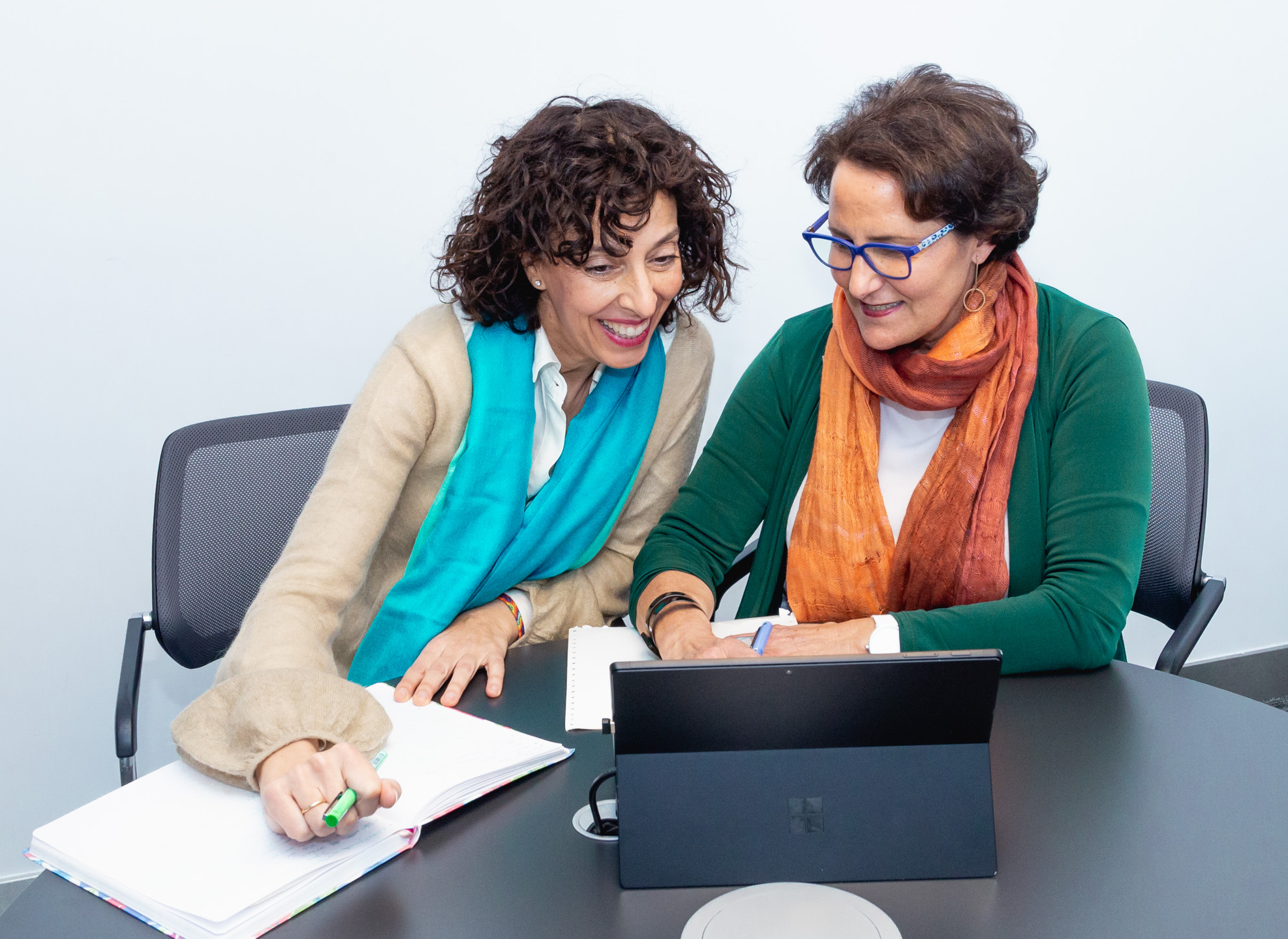 Trabajando, escribiendo contenidos de salud