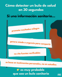 Detectar bulos sanitarios en 30 segundos