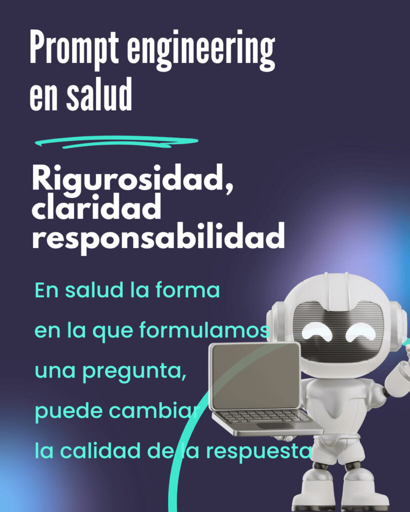 El uso de IA en salud requiere buenos prompts pea lograr respuestas rigurosas y claras